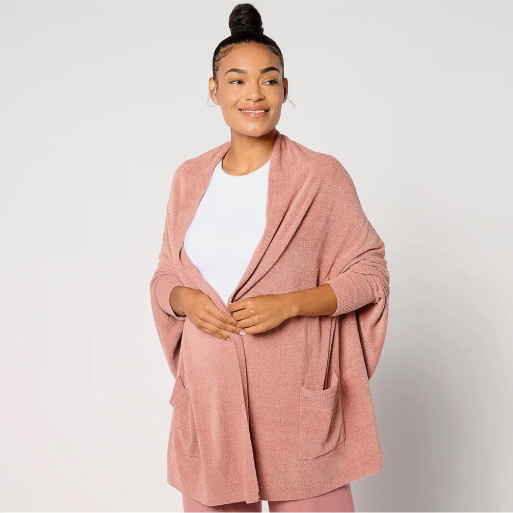 NEW Barefoot Dreams CozyChic Ultra Lite Blanket Wrap-Terra-Small-A653690